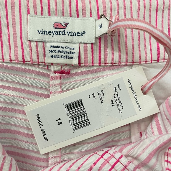 NWT Vineyard Vines Lipstick Striped Shorts - 14 - Picture 4 of 7